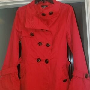 Luii Vibrant Red Trench Coat